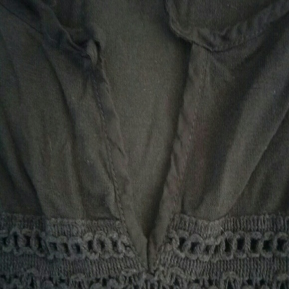 AEO Distressed Flowing Boho Summer Shirt - Picture 6 of 6